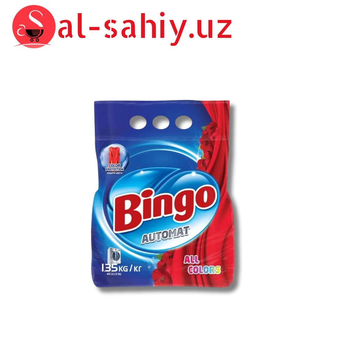 Стиральный порошок BINGO Автомат BLACK&DARK COLORS 1,35кг